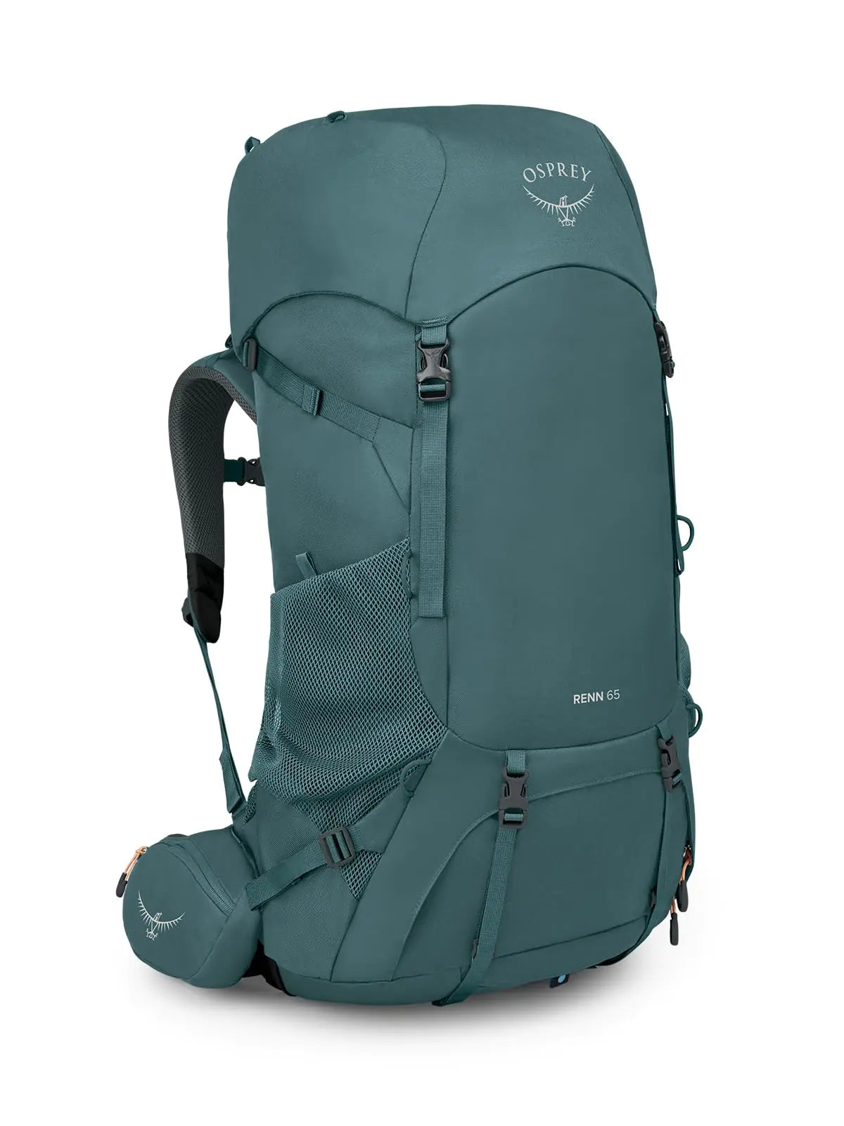 OSPREY - Renn 65L Womens Backpacking Backpack Cascade Blue/Melon Orange