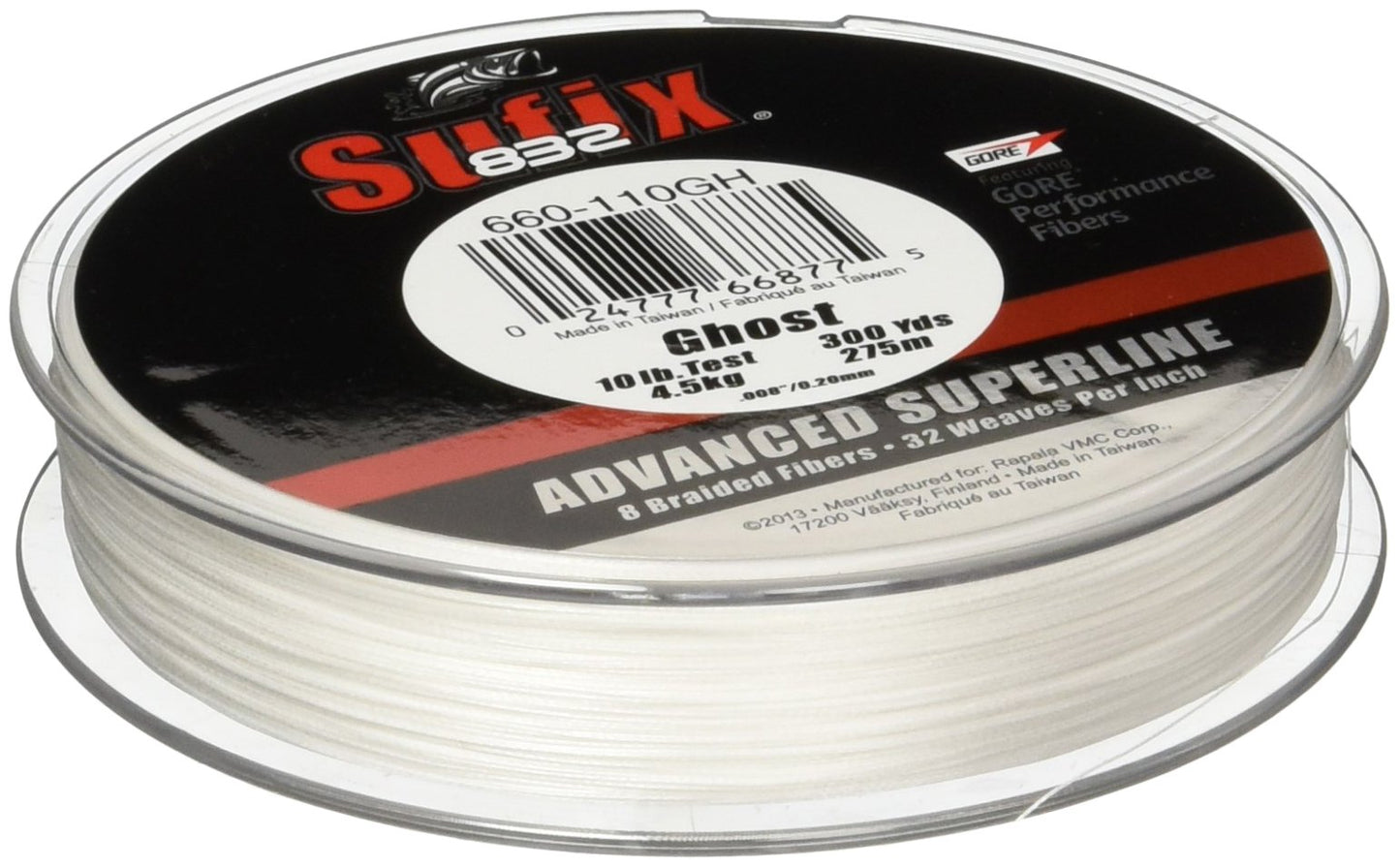 SUFIX - 832 Braid 50 lb Ghost 300 yards