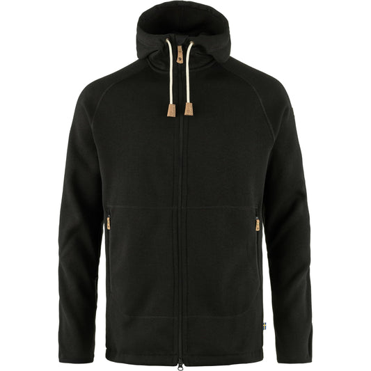 FJÄLLRÄVEN - Övik Fleece Hoodie Black