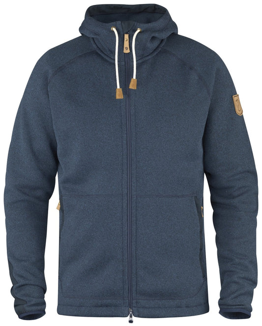 FJÄLLRÄVEN - Övik Fleece Hoodie Black