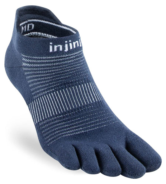 INJINJI - Run Lightweight No-Show Socks X-Large Navy