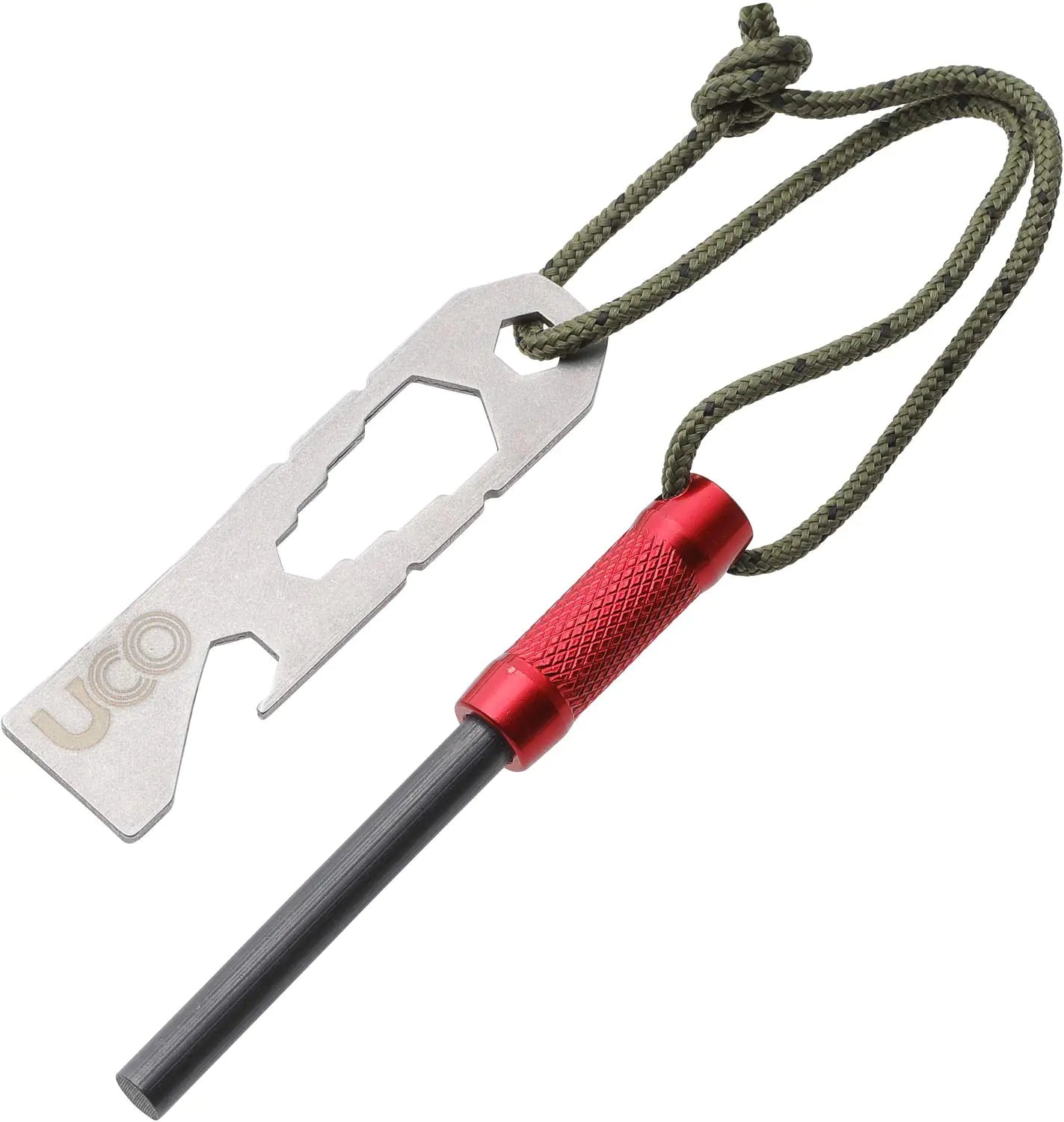 UCO - Survival Fire Striker with Tether and Multitool |  (3000+ Strikes)