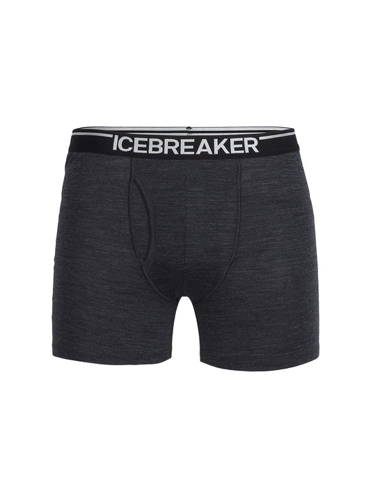ICEBREAKER - Merino Anatomica Boxers with Fly Jet Heather