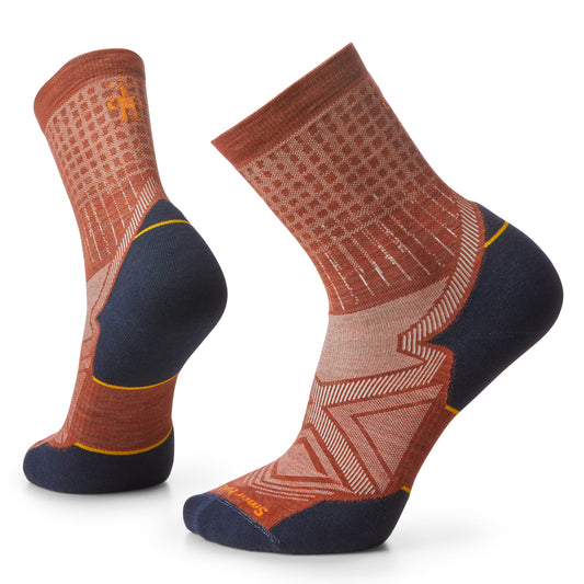 SMARTWOOL - Men's Run Targeted Cushion Merino Pattern Mid Crew Socks