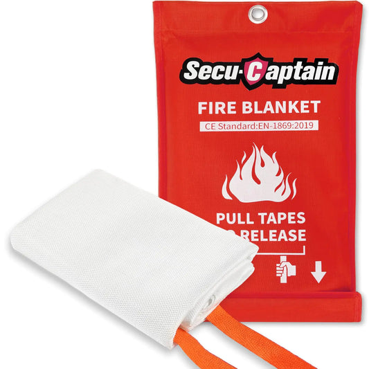 SECUCAPTAIN - Emergency Fire Blanket for Home and Kitchen