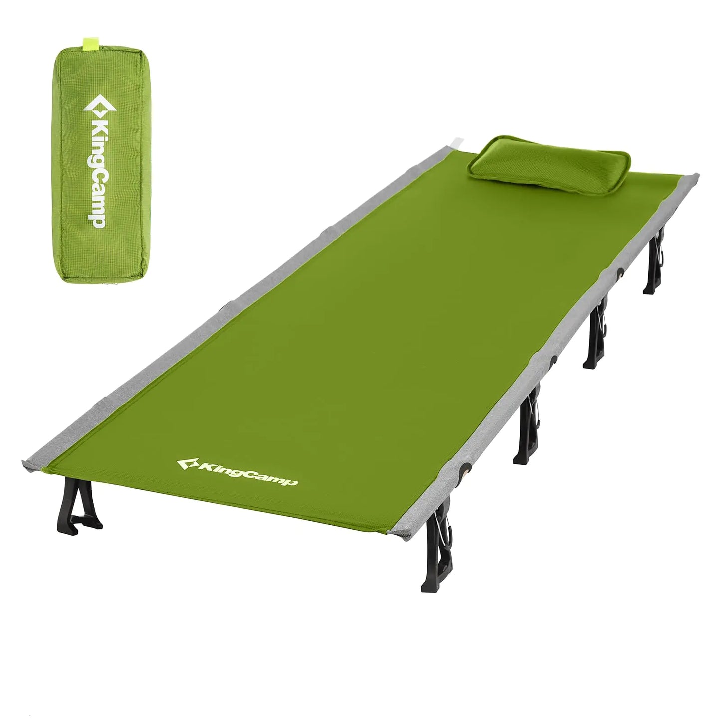 KINGCAMP - Folding Portable Camping Cot | with Pillow